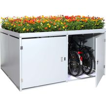 Bild für Mendler 'HWC-L56b' 4er-Fahrradgarage mit Pflanzkasten