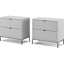 Bild für Nachttische Eliza Grau 2er Set Vicco