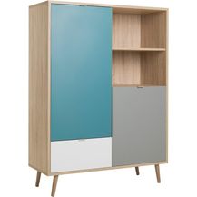 Bild für Finori Cuba 53 Highboard, Dekor Sonoma Eiche / Tricolor 