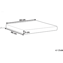 Bild für Polsterauflage Streifenmuster SASSARI 46 x 46 cm Marineblau