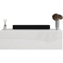 Bild für Planetmöbel Garderoben-Set Flur Möbel Garderobe Hängeschrank 100cm weiß, (Garderobenschrank)