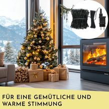 Bild für Nordstern LED Büschel Lichterkette Warmweiß 560 LEDs- Weihnachtsbaum Deko Beleuchtung für Innen & Außen mit Stecker 11 m