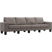 Bild für vidaXL 4-Sitzer-Sofa Taupe Stoff