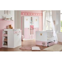 Bild für Babyzimmer Cindy Kinderzimmer Komplett Set in Weiß und Rosé in verschiedenen Varianten wählbar