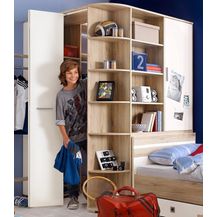 Bild für Wimex 'Joker' Eckkleiderschrankschrank San Remo Eiche/Alpinweiß