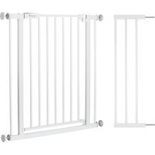 Bild für Hauck Treppenschutzgitter Türschutzgitter Open N Stop 2 inkl. 21 cm Verlängerung für Breiten 96-101 cm, ohne Bohren, Einhändiges Beidseitiges Öffnen, Manueller Schließmechanismus, Metall (White)