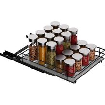 Bild für Gewürzregal ausziehbar Metall Küchen Organizer P26.4*L22.2*H5.6CM