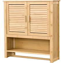 Bild für Badezimmerschrank Tyresö Hängeschrank Bambus 66 x 62 x 20 cm [en. casa]