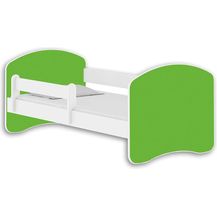 Bild für Jugendbett Kinderbett mit einer Schublade mit Rausfallschutz und Matratze Weiß ACMA II 140 160 180 (140x70 cm, Weiß