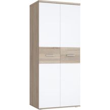 Bild für FORTE 'Winnie' Möbel Kleiderschrank sonoma eiche/weiß