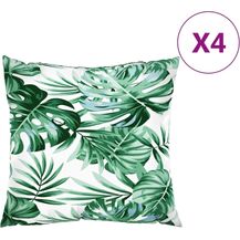 Bild für vidaXL Sofakissen mit Blattmuster