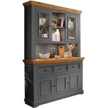 Bild für Woodroom Oslo Buffet Vitrine Vitrinenschrank Standvitrine Wohnzimmerschrank
