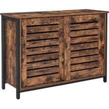 Bild für Hansiro Küchenschrank Sideboard 100 x 35 x 70 cm Vintagebraun-Schwarz