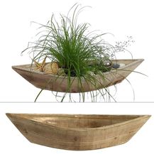 Bild für Online-Fuchs Blumentopf 2er Set Boote aus Holz Töpfe Pflanzkübel Blumenkasten Gefäß Maritim (Badezimmerdeko, Maße ca. 55 cm lang, 17 cm tief und 12 cm hoch)