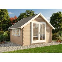 Bild für Alpholz Gartenhaus Modell Ronja-28 Gartenhaus aus Holz Holzhaus mit 28 mm Wandstärke Blockbohlenhaus mit Montagematerial