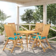 Bild für vidaXL Stuhlkissen 4 Stk. Türkis 50x50x7 cm Oxford-Gewebe 361562