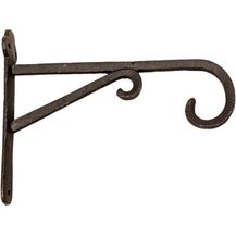 Bild für Macosa Home Blumenampel Wandhaken Metall schwarz Doppelhaken Antiklook (Doppelhaken Antiklook Dekoration)