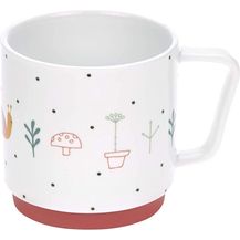 Bild für LÄSSIG Tasse Porzellan Kindertasse Trinkbecher mit Silikonring rutschfest Kindergeschirr- Garden Explorer girls