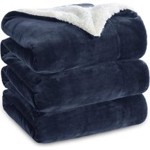 Bild für BEDSURE Decke Sofa Kuscheldecke Marine Blau