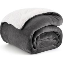 Bild für BEDSURE Kuscheldecke Flauschig Sofaüberwurf Anthrazit
