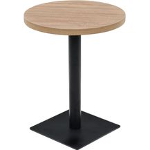 Bild für vidaXL Bistrotisch MDF und Stahl Rund 60 x 75 cm Eichenoptik 245612