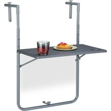 Bild für Grauer Balkonhängetisch klappbar
