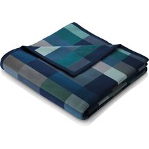 Bild für Wohndecke Color Squares Dark blue