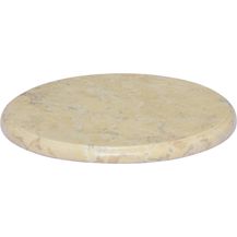 Bild für vidaXL Tischplatte Creme Ø40x2,5 cm Marmor 149189