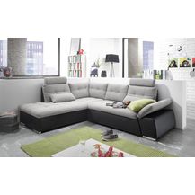 Bild für Bega Ecksofa links JAKARTA mit Schlaffunktion schwarz silver