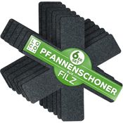 Loco Bird Pfannenschoner aus Filz 38 cm, Zubehör für alle Töpfe oder Pfannen geeignet, Stapelschutz für perfekten Pfannenschutz, 12-tlg, Topfschoner Anpassbare Größe