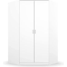 Bild für Rauch Möbel Bremen Eckschrank Kleiderschrank Schrank in Weiß 2-türig inklusive Zubehörpaket Basic 1 Kleiderstange