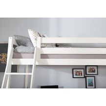 Bild für Hochbett mit Schreibtisch "Felix" 90x200 Kiefer massiv