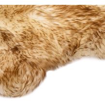 Bild für vidaXL Teppich Schafspelz 60x180 cm Braun Melange 283882