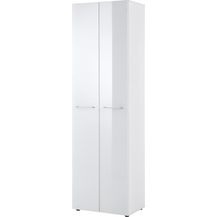 Bild für Garderobenschrank 3764 SCALEA in Glas weiß Lack von Germania 59x197 cm