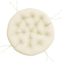 Bild für Kissen Rund Creme Ø 100x11 cm Oxford-Gewebe