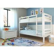 Interlink 'Annika' Etagenbett 90x200 cm, weiß, Kiefer massiv, inkl. 2 x Rollrost