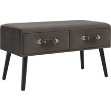 Bild für vidaXL Bank mit Schubladen 80 cm Grau Samt 277080