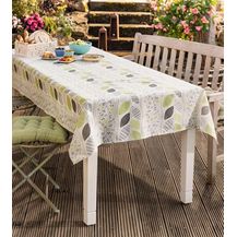 Bild für Gartentischdecke "Outdoor" 135x240 cm cremeweiß