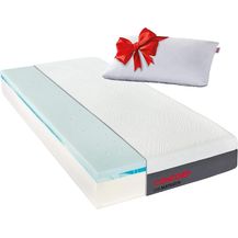 Bild für Die Komfortschaummatratze mit integriertem Duo-Topper + Kissen 80x200