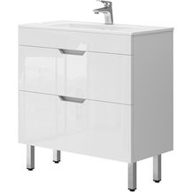 Bild für Waschbeckenunterschrank Clayton Weiß 2 Teile