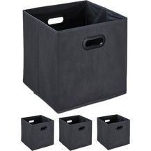 Bild für Aufbewahrungsbox in Anthrazit 4er Set