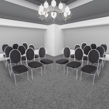 Bild für Raburg Stapelstuhl Bankettstuhl, stapelbar, für Konferenz, Seminar & Wartezimmer, David (Set)