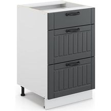 Bild für Küchenunterschrank Fame-Line Anthrazit Landhaus 50 cm ohne Arbeitsplatte Vicco