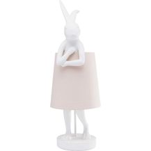 Bild für KARE Design Tischleuchte Animal Rabbit Weiß/Rosa 68cm 61599