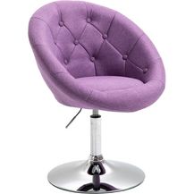 Bild für SVITA Havanna Sessel Lounge Clubsessel Barhocker Drehsessel Retro Violett