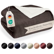 Bild für Blumtal Premium Sherpa Kuscheldecke flauschig