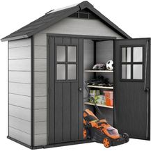 Bild für Keter Gerätehaus Oakland Gartenhaus Geräteschuppen 210 x 124,8 x 253cm Holzoptik