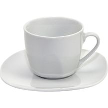 Bild für Van Well Kombiservice Atrium 62tlg. weiß Porzellan für 6 Personen eckig mit runden Kanten Geschirr