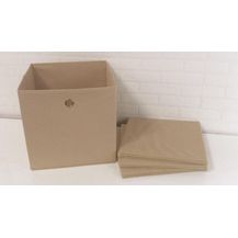 Bild für Faltbox 4er Set FLORI 1 Aufbewahrungsbox in beige