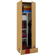 Bild für VCM Schrank Staubsauger Universal Mehrzweckschrank Putzschrank Buche